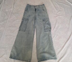 Pilcro Light Blue Flare Jeans with Pockets
